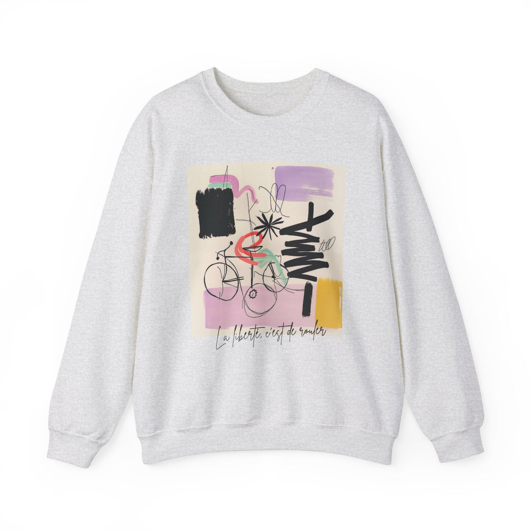 Cotton Crewneck Sweater - FREEDOM IS ROLLING