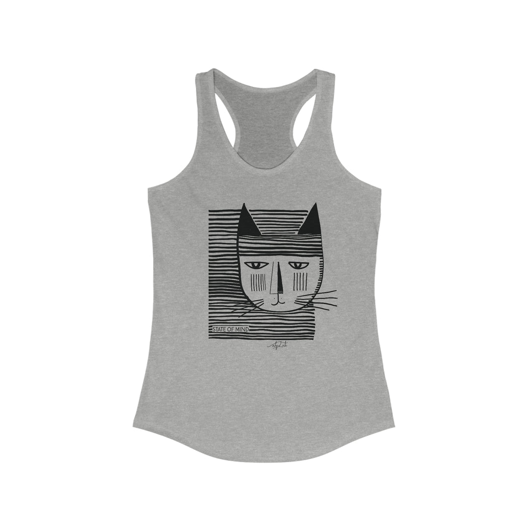 Camisole Coton Graphique - CHAT RAYURES