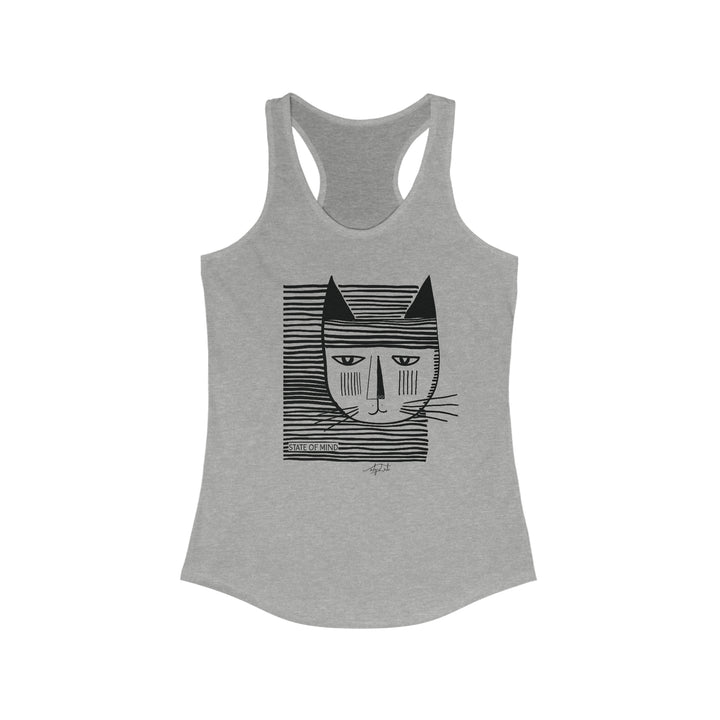 Camisole Coton Graphique - CHAT RAYURES