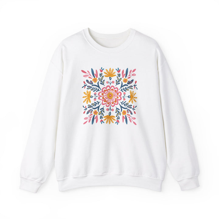 Cotton Sweater - MANDALA FLOWERS
