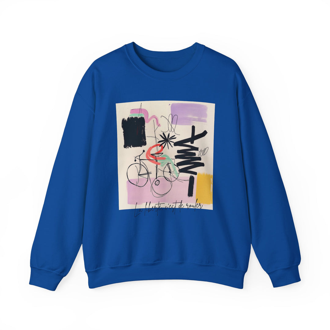 Cotton Crewneck Sweater - FREEDOM IS ROLLING