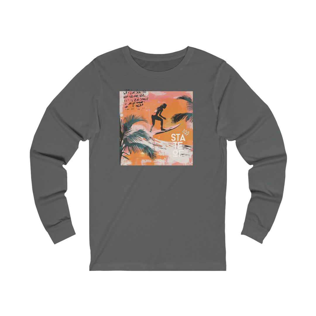 T-shirt coton manches longues - SURF TA VAGUE x