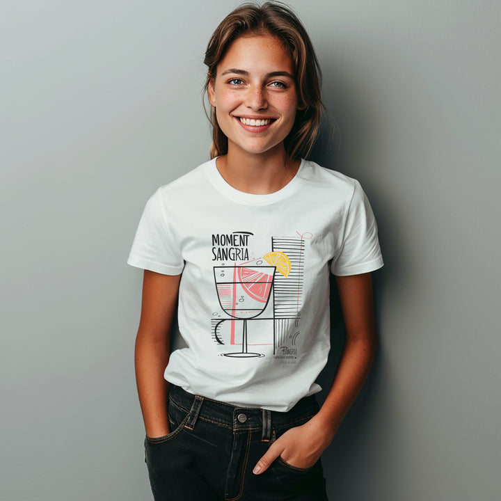 T-shirt Coton Ample - MOMENT SANGRIA
