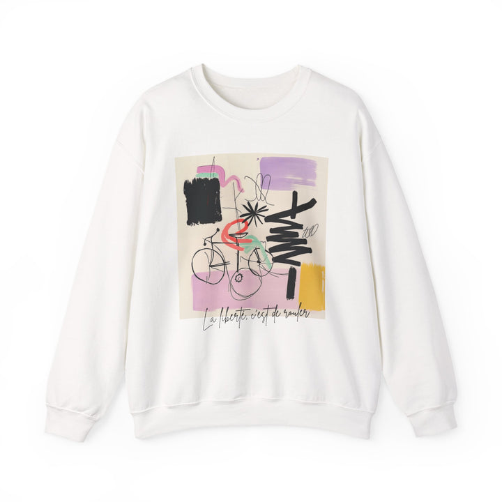 Cotton Crewneck Sweater - FREEDOM IS ROLLING