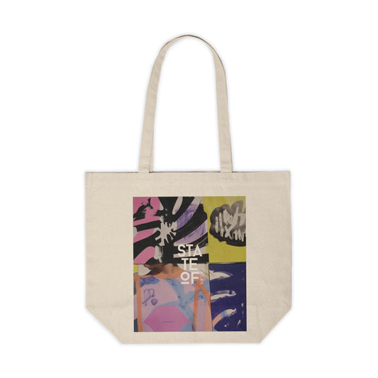 Canvas Shopping Tote 18" x 15" x 6"