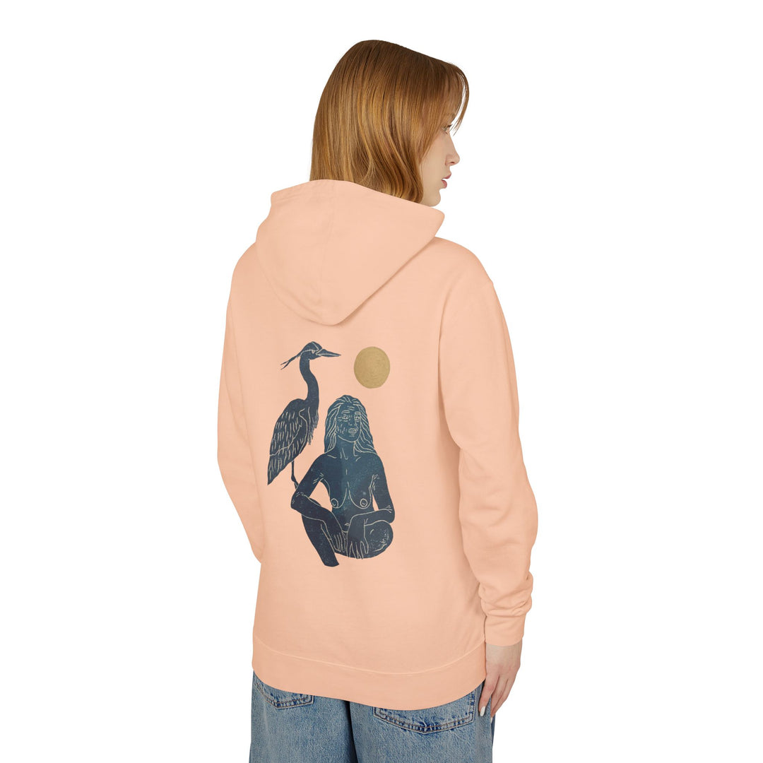 MOONLIGHT TOTEM Unisex Lightweight Hooded Sweatshirt