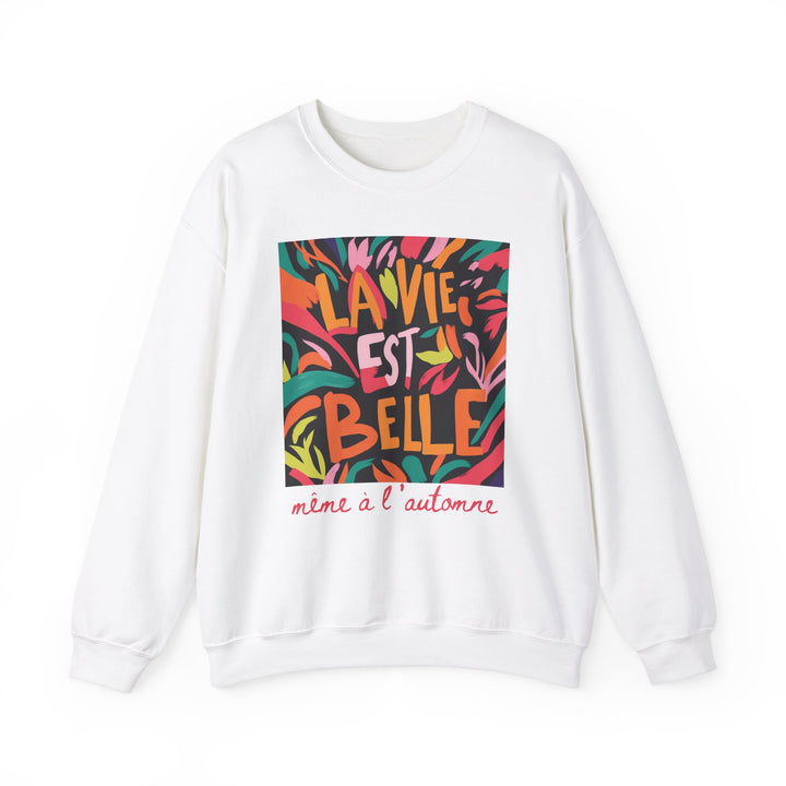 Chandail Crewneck Coton - LA VIE EST BELLE