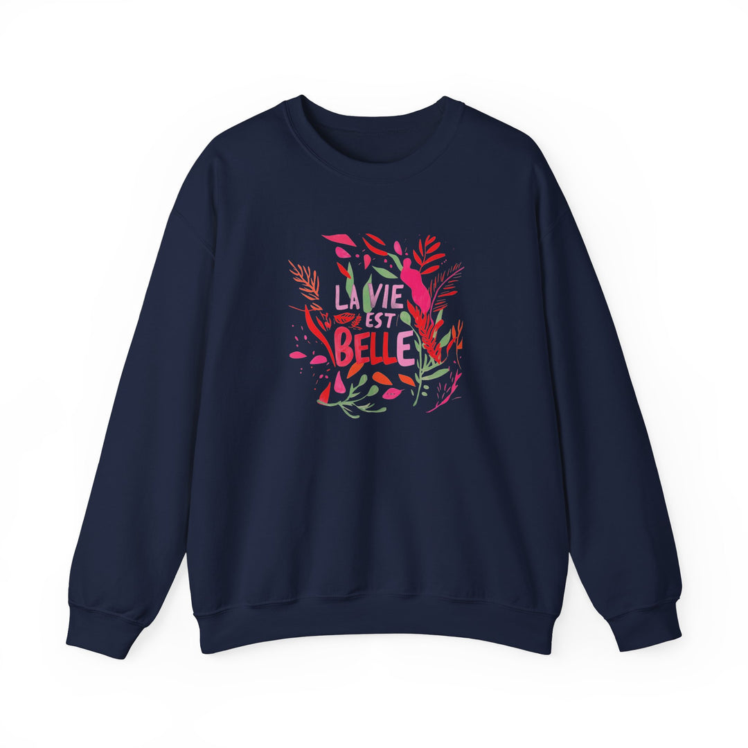 Chandail Crewneck Coton - LA VIE EST BELLE 2