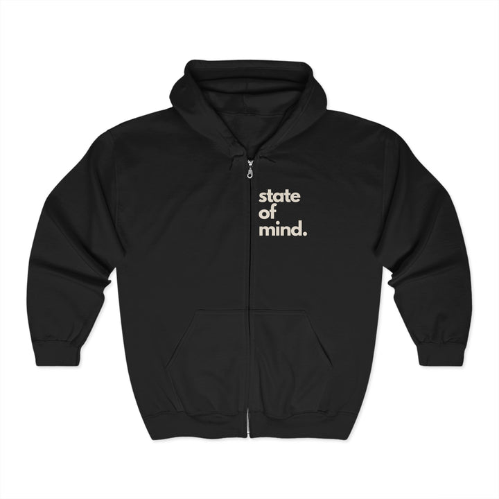Veste à Capuchon Unisexe Zippée – State of Mind – Décontracté et Confo
