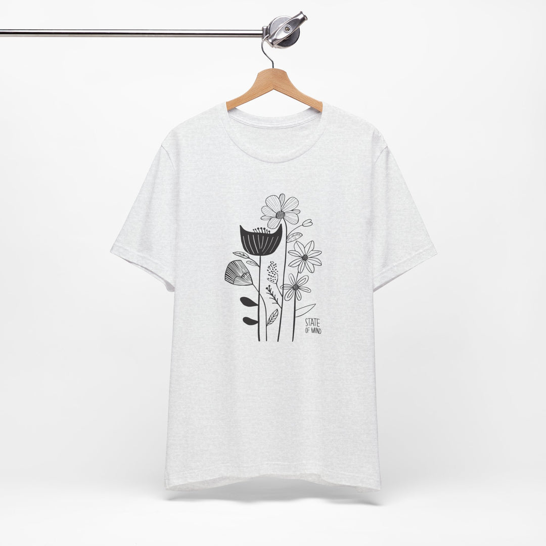 Loose Cotton T-shirt - Bouquet