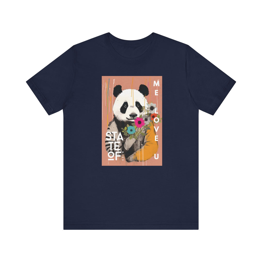 Loose Cotton T-shirt - PANDA LOVE