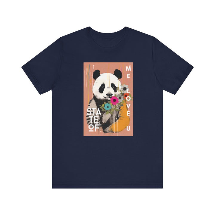 Loose Cotton T-shirt - PANDA LOVE