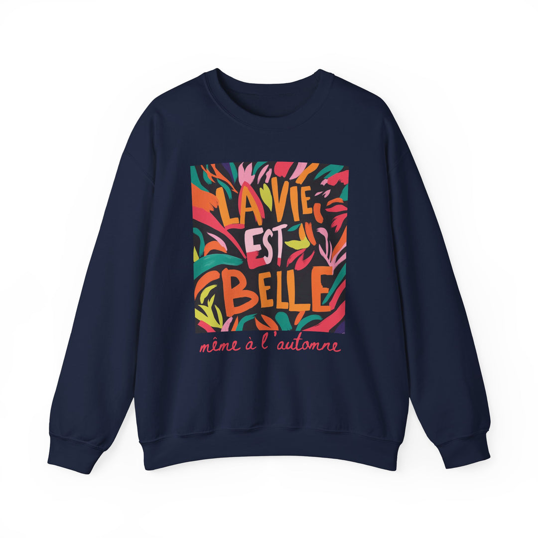 Chandail Crewneck Coton - LA VIE EST BELLE