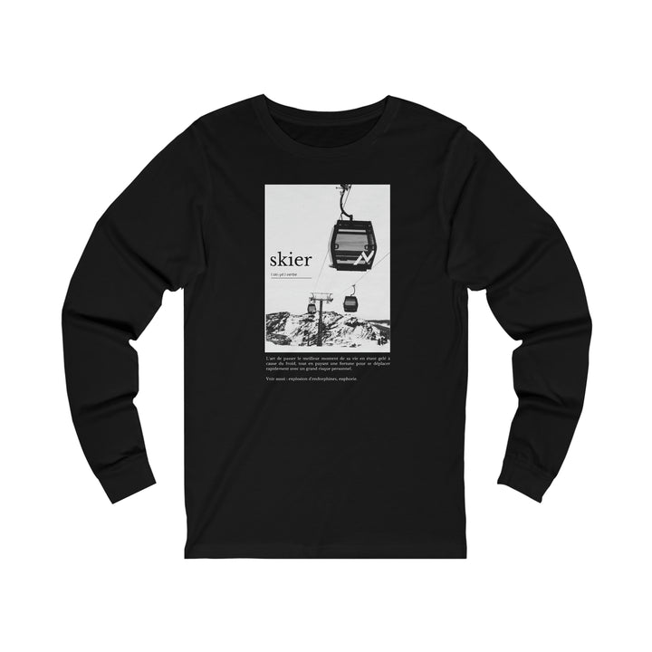 Long-sleeved cotton t-shirt - SKIER