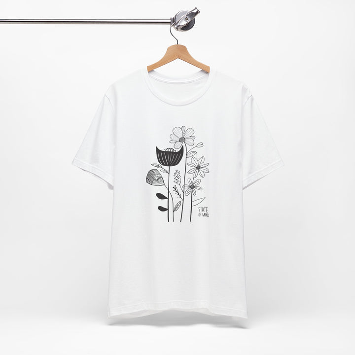 Loose Cotton T-shirt - Bouquet