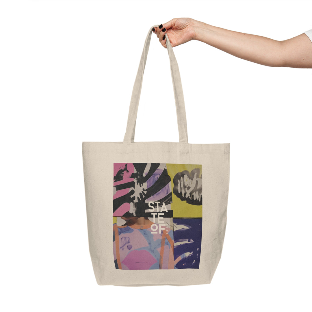 Canvas Shopping Tote 18" x 15" x 6"