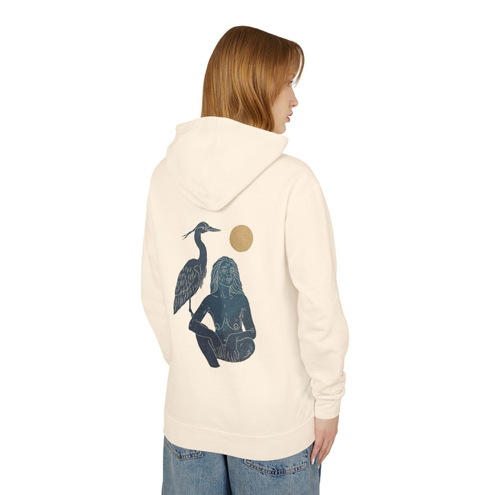MOONLIGHT TOTEM Unisex Lightweight Hooded Sweatshirt