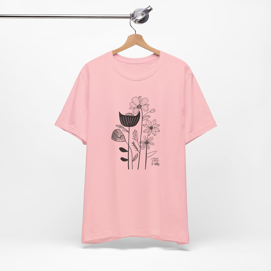 Loose Cotton T-shirt - Bouquet