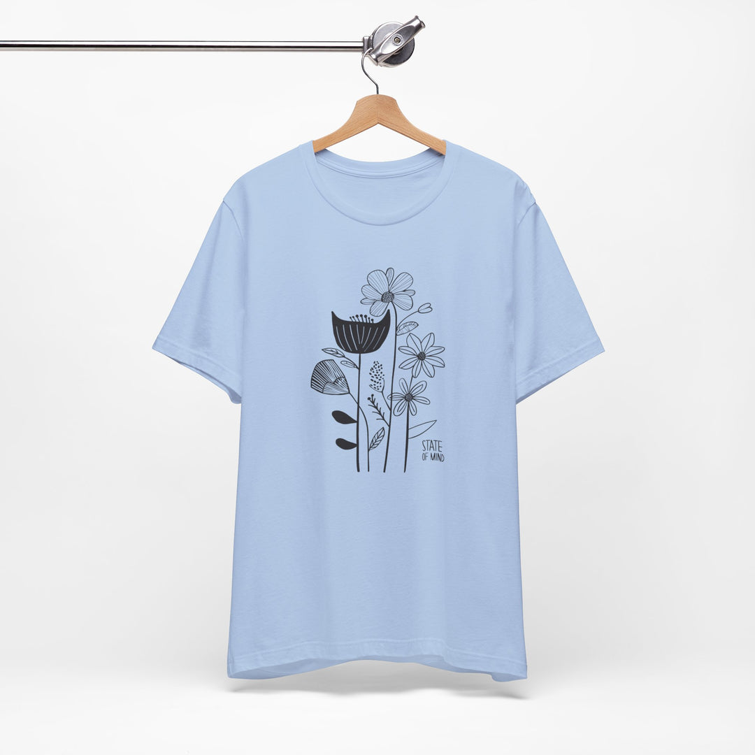 Loose Cotton T-shirt - Bouquet