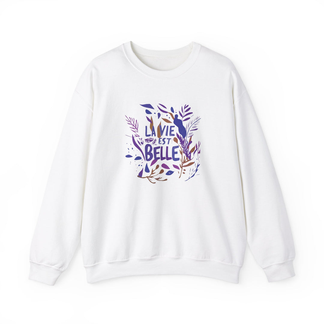 Chandail Crewneck Coton - LA VIE EST BELLE 2