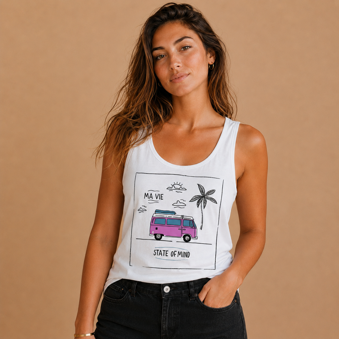 Graphic Cotton Camisole - POSITIVE