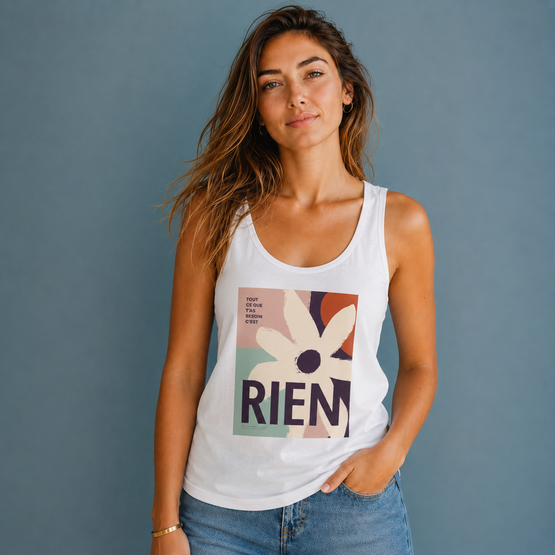 Graphic Cotton Camisole - POSITIVE
