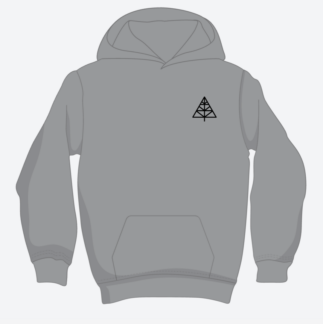 Cité Jardin Hoodie - black logo (American Apparel RF498)