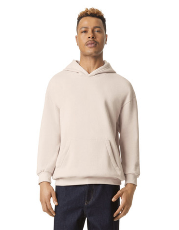 Cité Jardin Hoodie - black logo (American Apparel RF498)