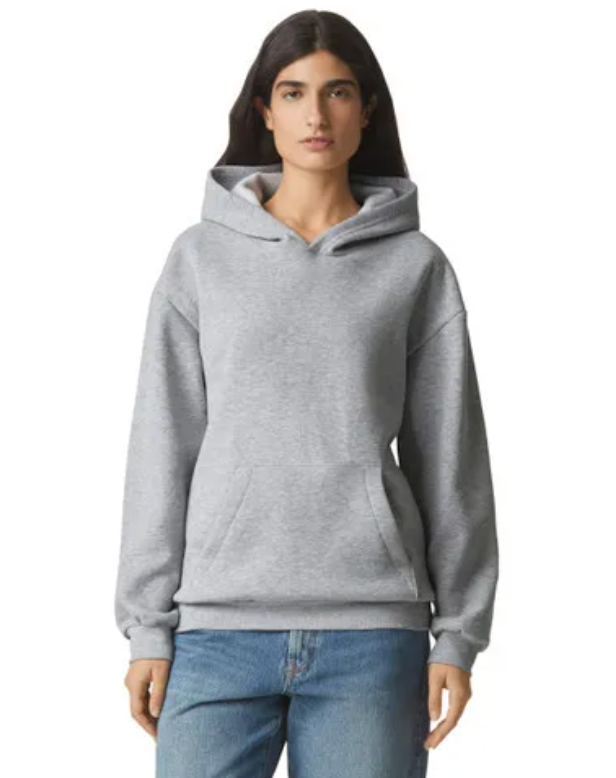 Cité Jardin Hoodie - black logo (American Apparel RF498)
