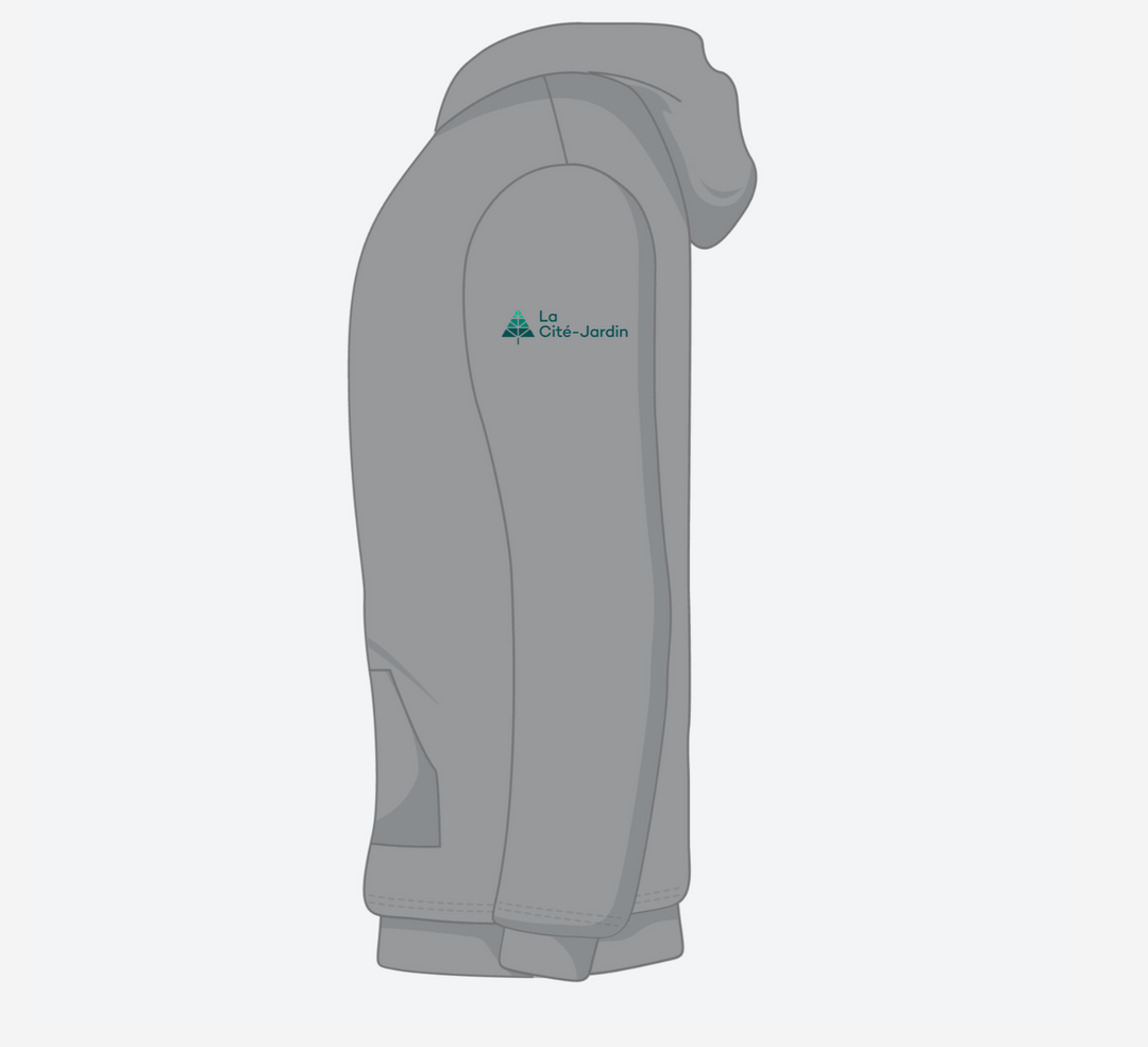 Cité Jardin Hoodie - Green Multi-Centered Logo (American Apparel RF498)