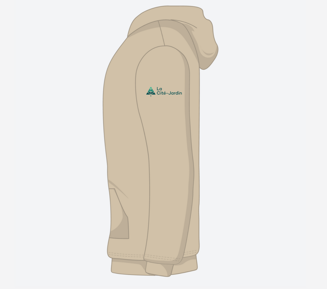 Cité Jardin Hoodie - Green Multi-Centered Logo (American Apparel RF498)