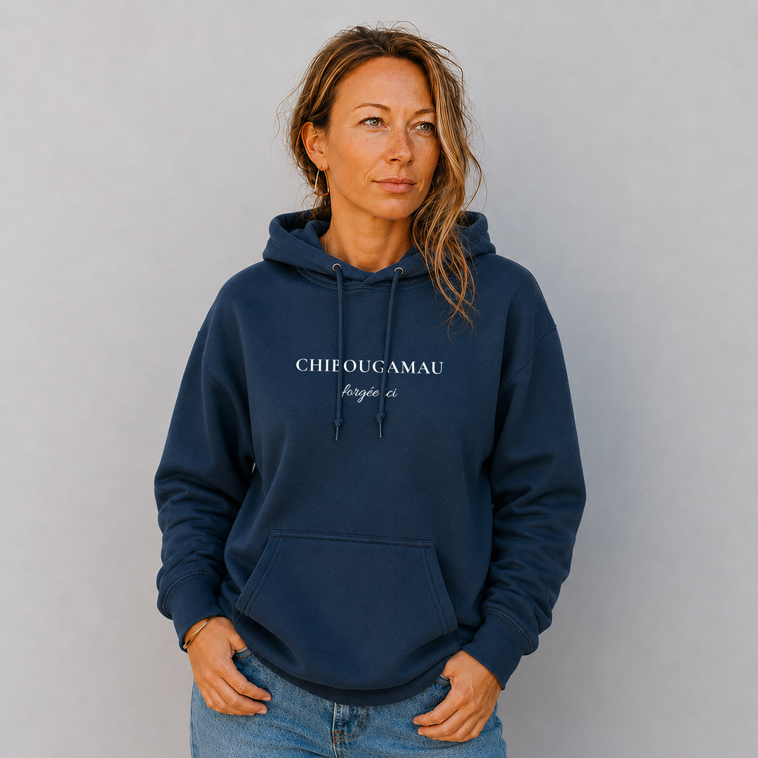 Hoodie brodé Chibougamau — forgée ici
