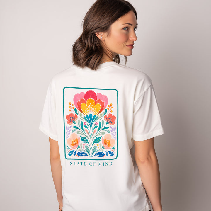 T-shirt ample “Jardin” – EVERYDAY | Graphique dos floral