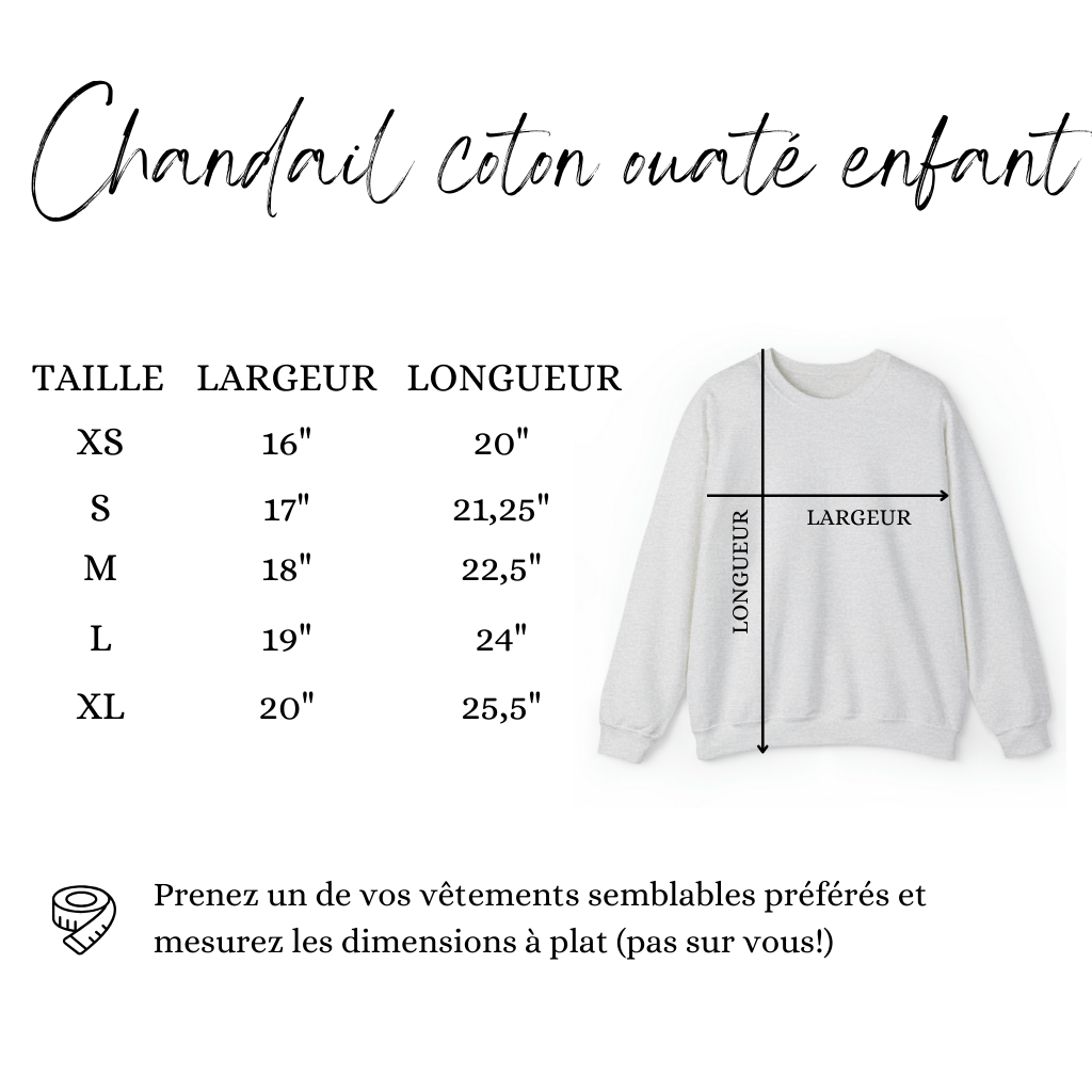 Children's Crewneck Sweater "Easy Happiness" - EVERYDAY | Ages 6-14