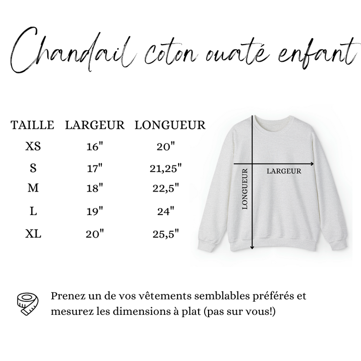 Children's Crewneck Sweater "Easy Happiness" - EVERYDAY | Ages 6-14