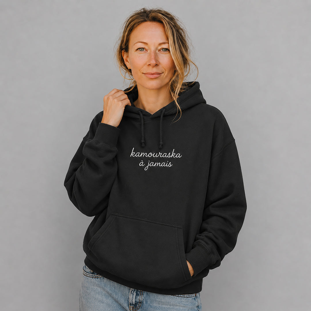 Embroidered Hoodie Quebec — It's my home