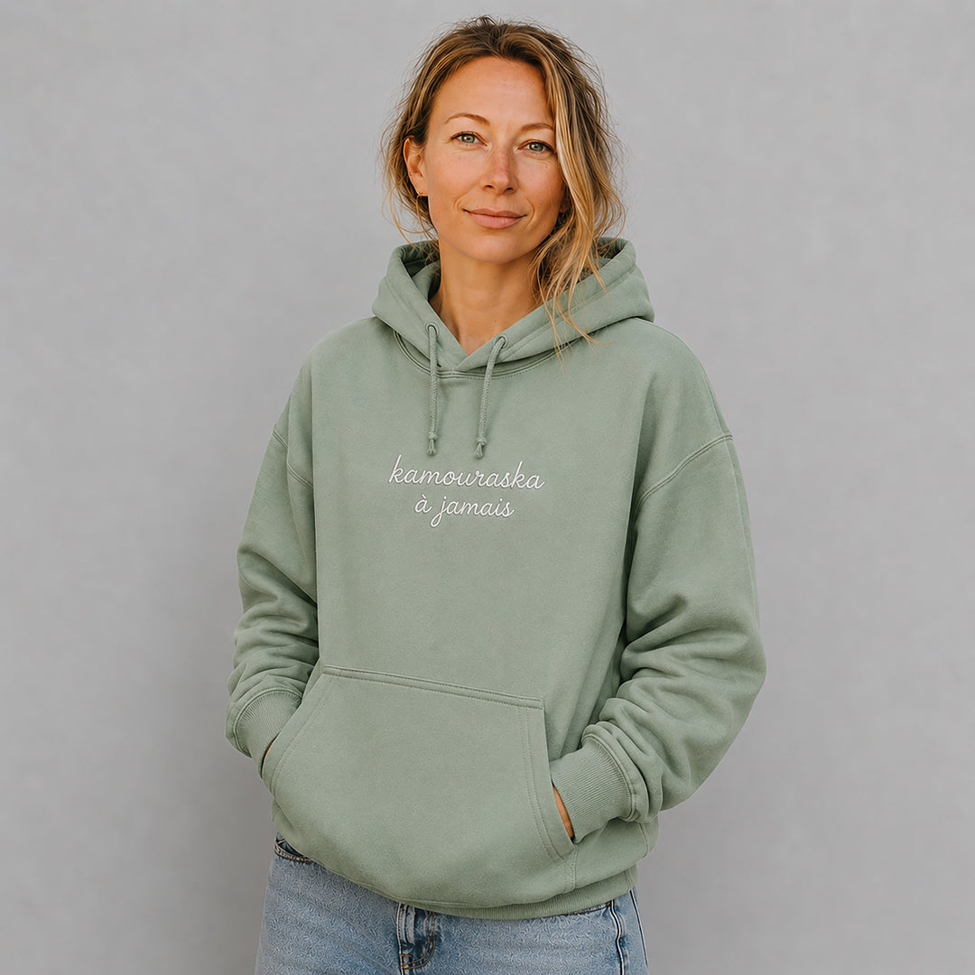 Embroidered Hoodie Quebec — It's my home