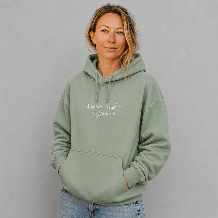 Embroidered Hoodie Quebec — It's my home