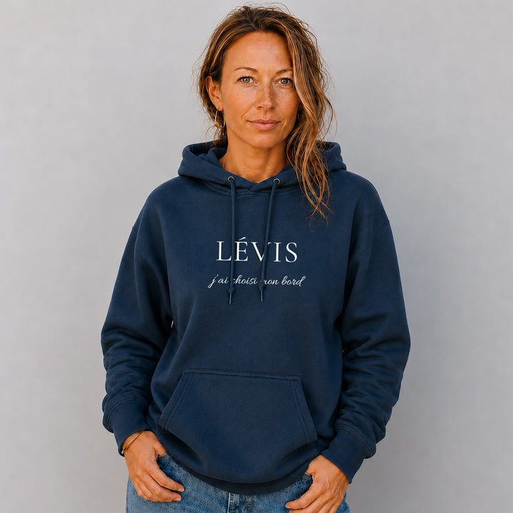 Hoodie brodé Lévis — j’ai choisi mon bord