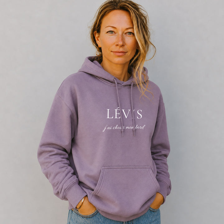 Hoodie brodé Lévis — j’ai choisi mon bord