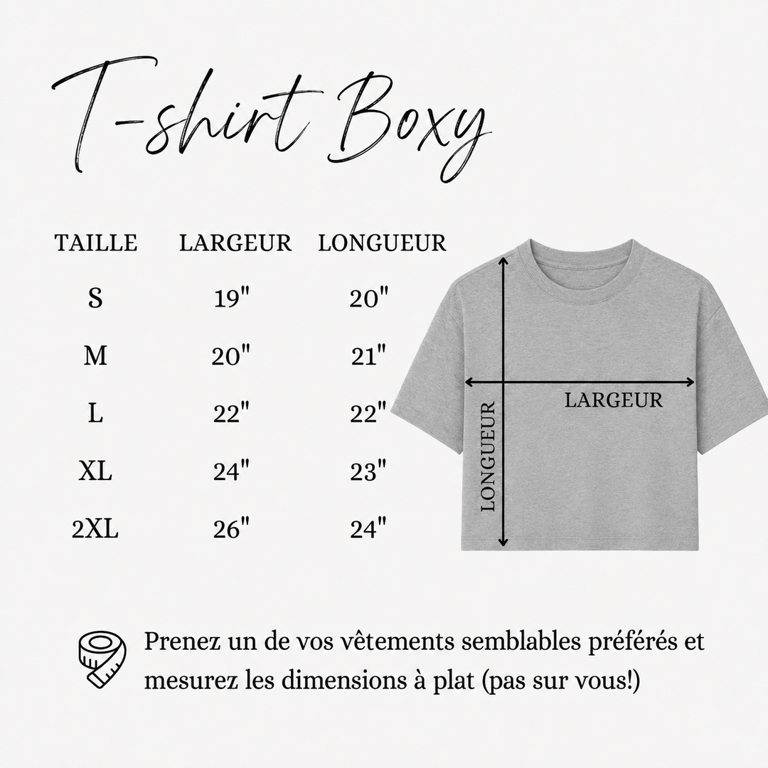 T-shirt boxy « Esprit Libre » – EVERYDAY