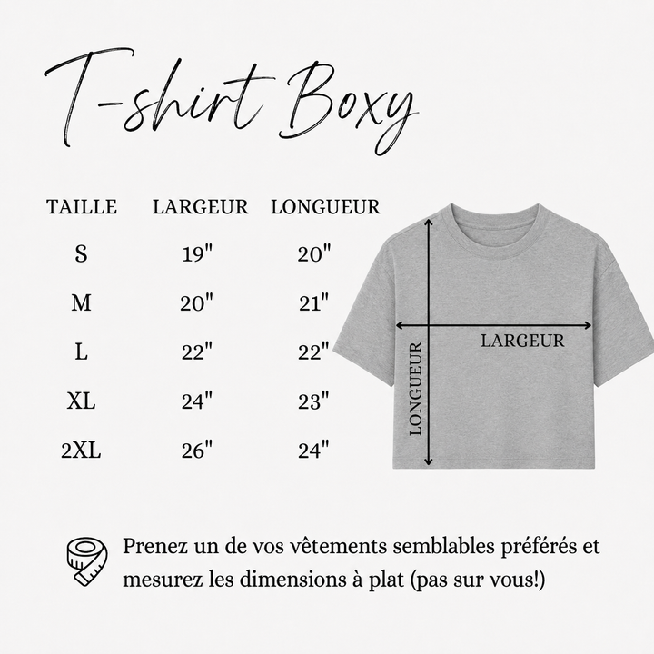 T-shirt boxy « Esprit Libre » – EVERYDAY