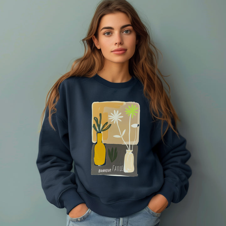 CHANDAIL EVERYDAY "Bonheur facile" | Crewneck Confort Classique