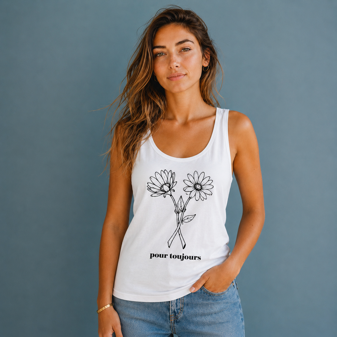 Graphic Cotton Camisole - POSITIVE