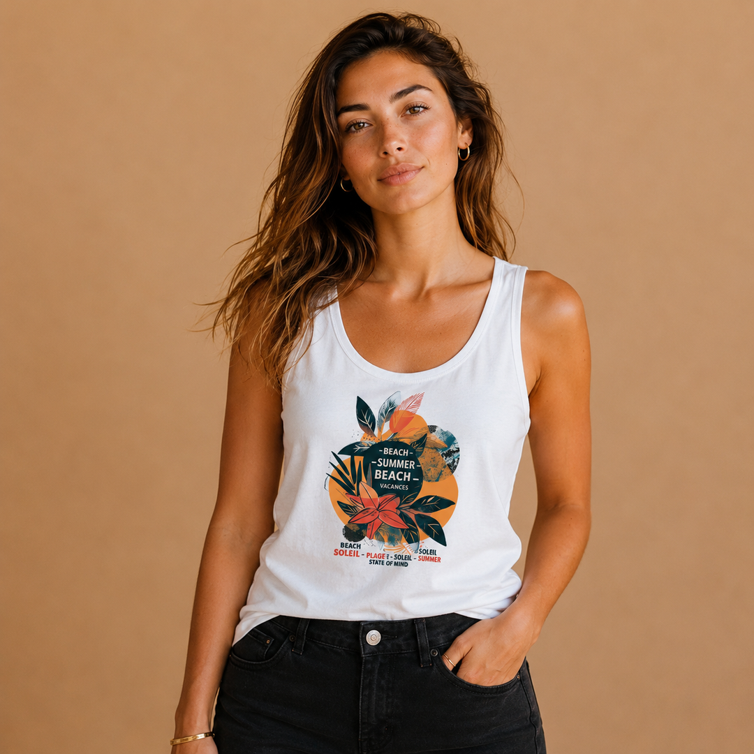 Graphic Cotton Camisole - POSITIVE