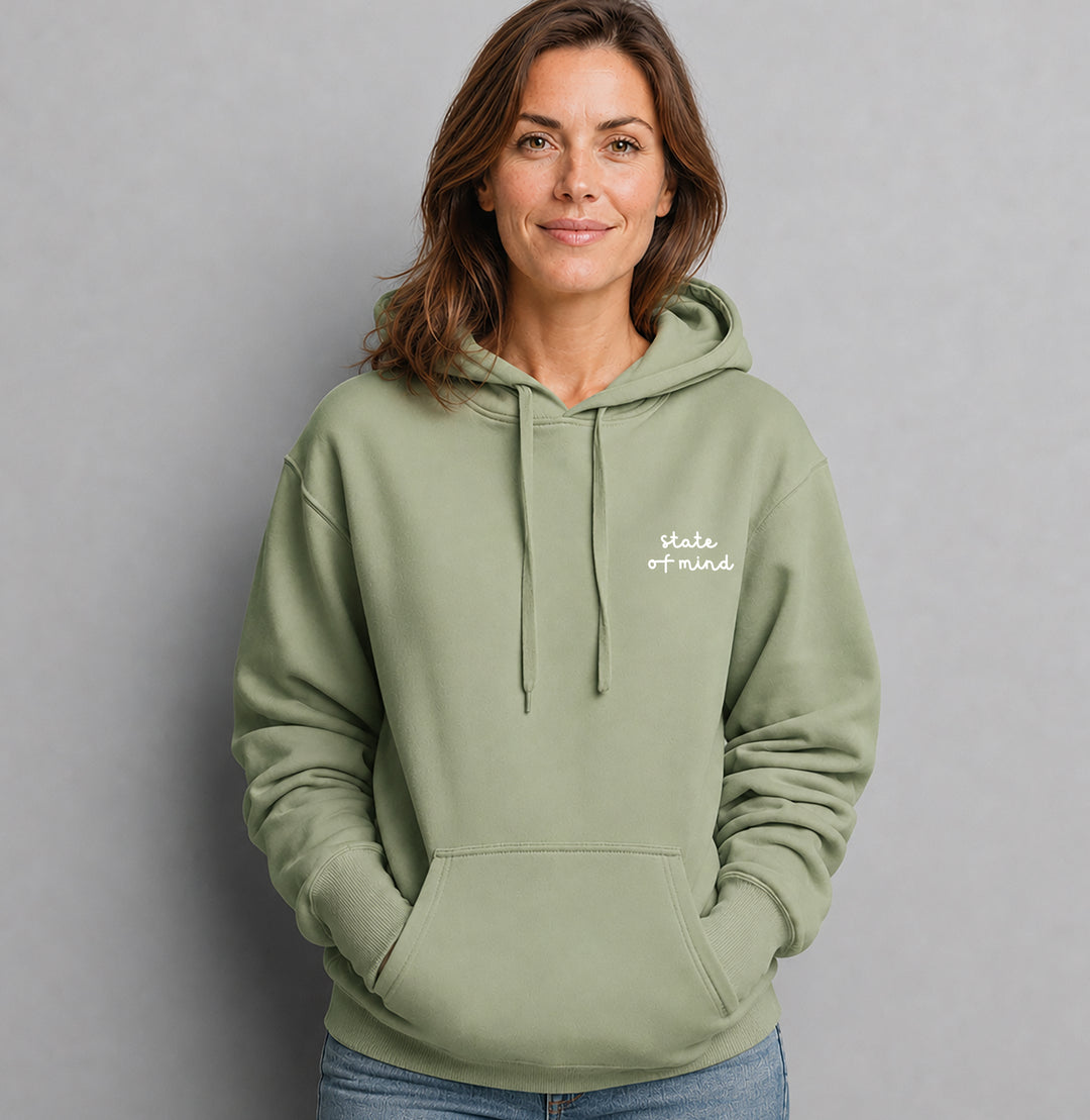 Hoodie ESPRIT LIBRE sauge – Confort Everyday