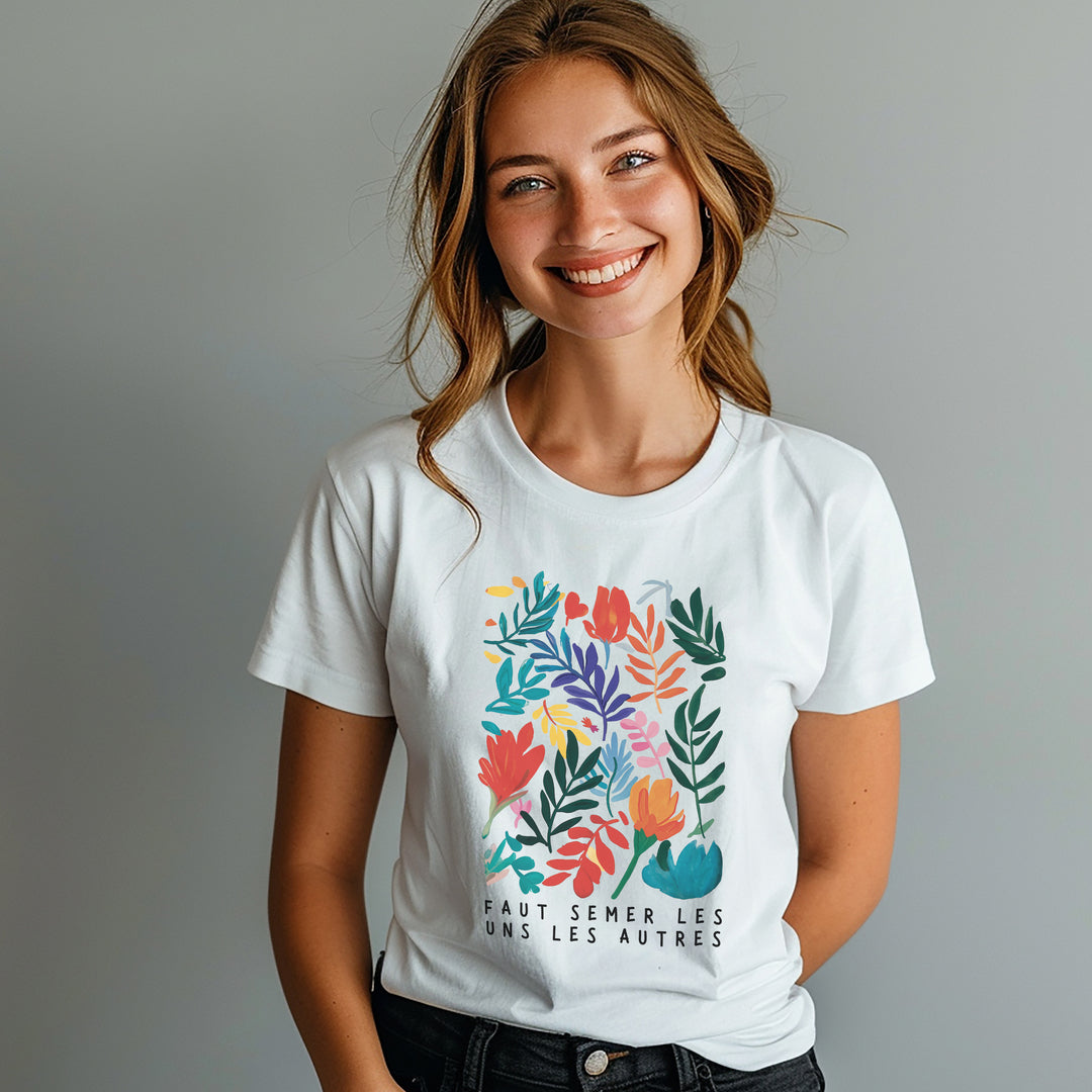 Loose Cotton T-shirt - MUST SOW EACH OTHER