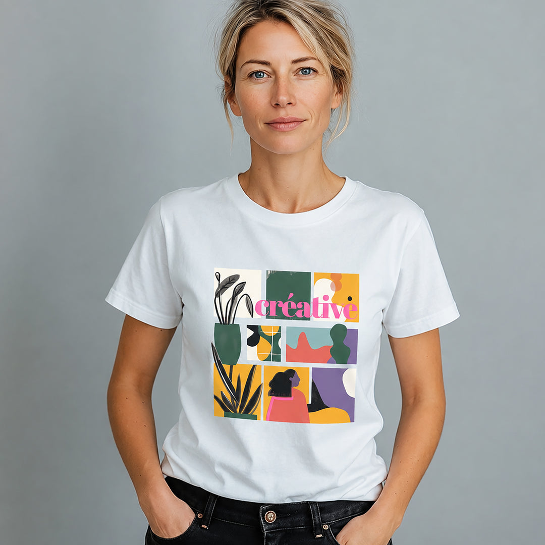 Loose Cotton T-shirt - CREATIVE