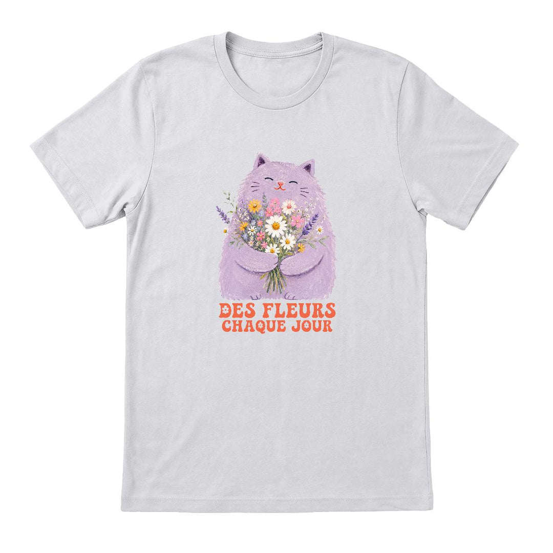 T-shirt ample « DES FLEURS CHAQUE JOUR » – EVERYDAY